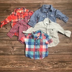 Infant boys button down